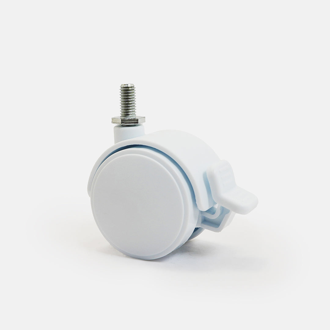 Caster wheel on a white background