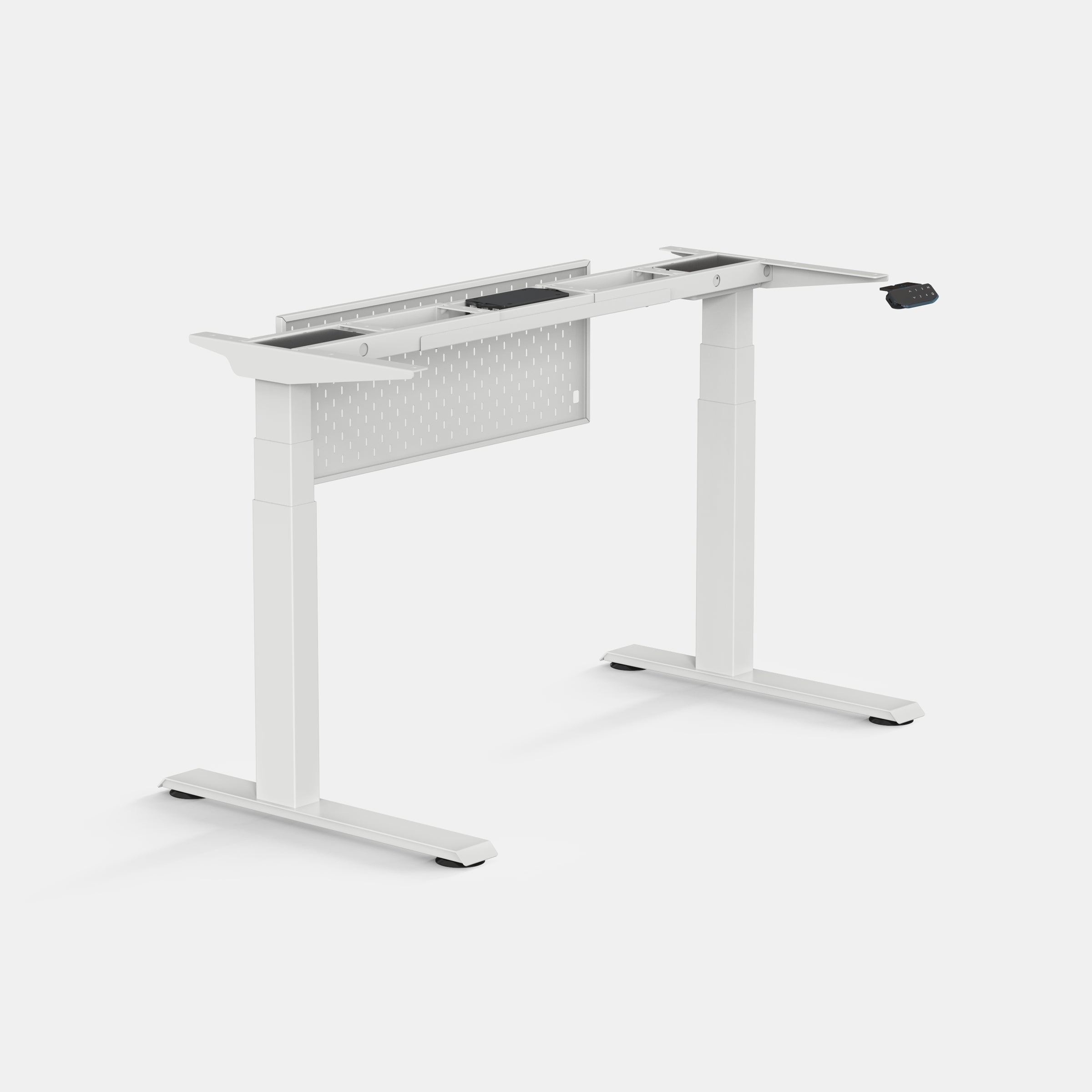 LiftSync Pro electric standing desk white desk frame