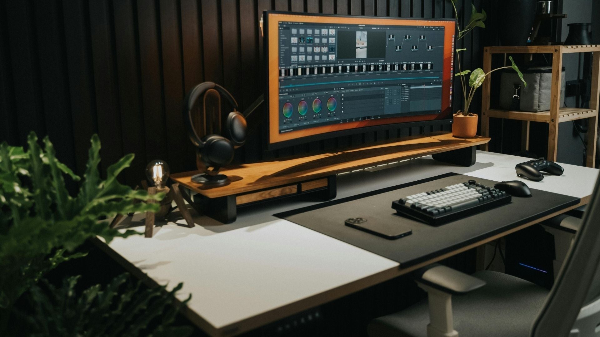 standing desk set-up