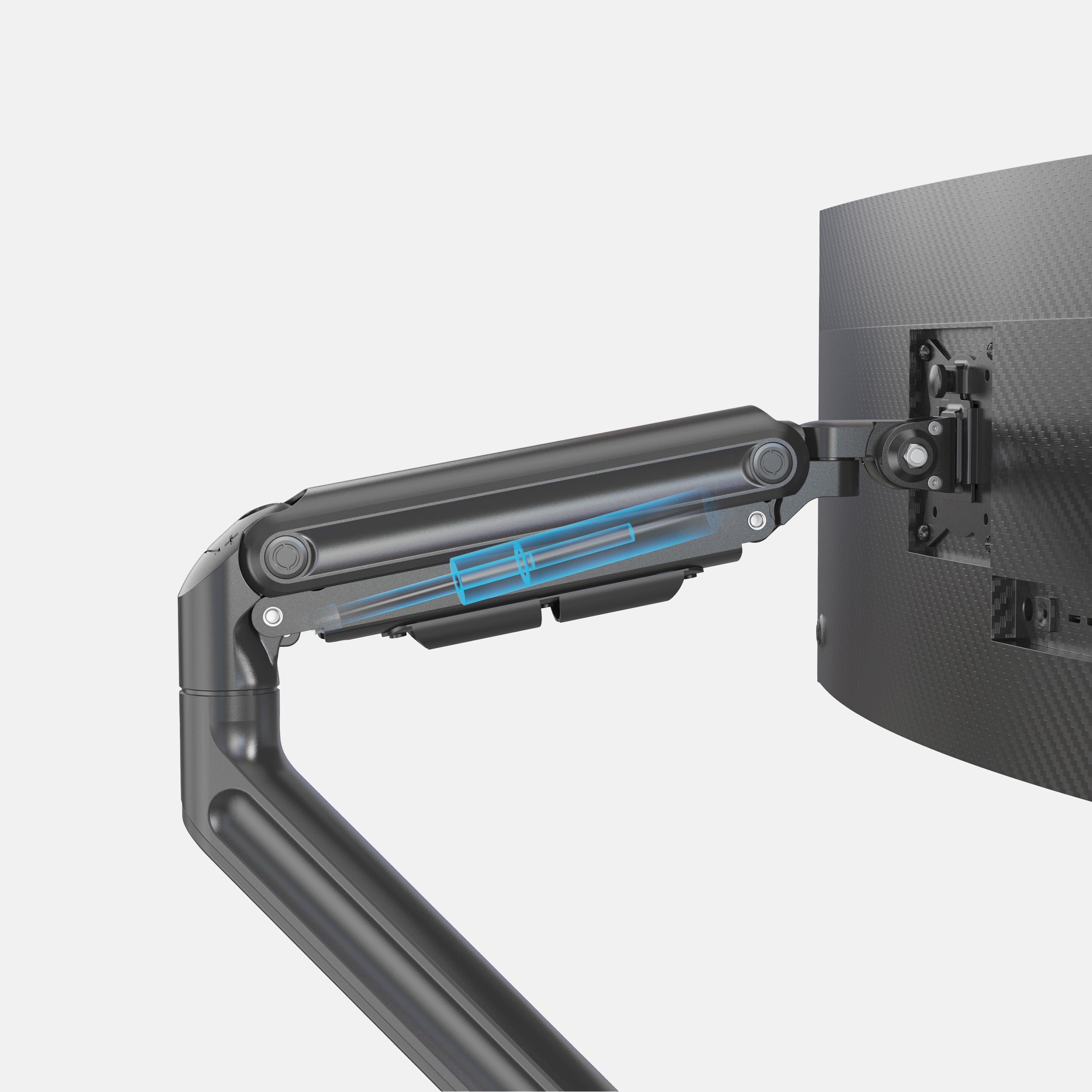 LiftSync Mount monitor arm with cable management, black finish