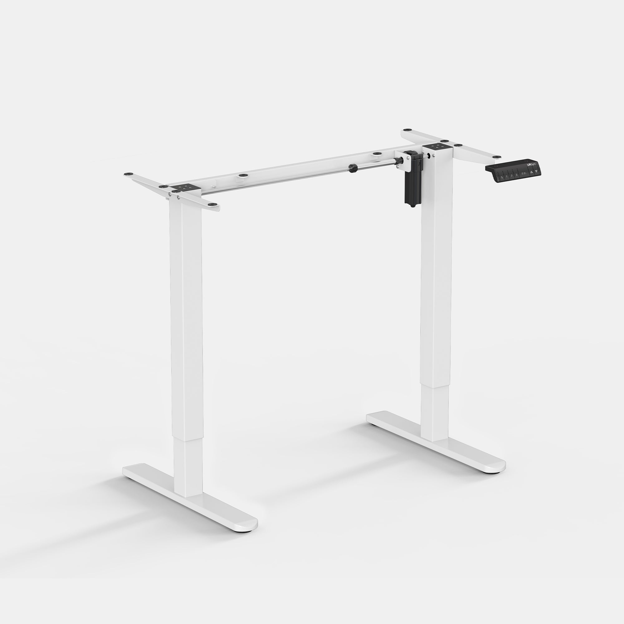 LiftSync Pro electric standing desk white desk frame